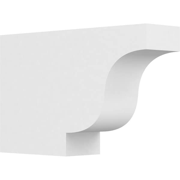 Ekena Millwork Standard Newport Architectural Grade PVC Rafter Tail, 4"W X 10"H X 16"L RFTP04X10X16NEW - main